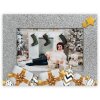 ZEP ZT2024 Silvy 10x15 cm marco de madera de plata de oro estrella de Navidad