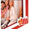 ZEP ZT2946 Portarretratos Cortina 10x15 cm madera rojo diseño Navidad