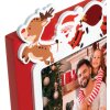 ZEP ZT2946 Portarretratos Cortina 10x15 cm madera rojo diseño Navidad