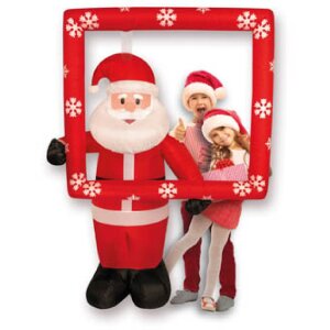ZEP Nicola Gran Papá Noel hinchable 185 cm con luces y ventilador