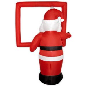 ZEP Nicola Gran Papá Noel hinchable 185 cm con luces y ventilador