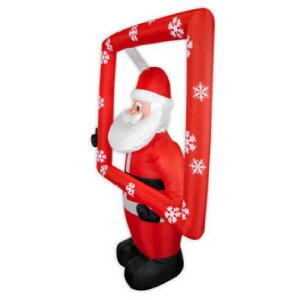 ZEP Nicola Gran Papá Noel hinchable 185 cm con luces y ventilador