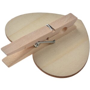 Clayre & Eef 65648 Clip con pizarra madera negro...