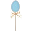 Clayre & Eef 65652BL Plant plug huevo azul madera 6x1x30 cm