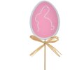Clayre & Eef 65652P Plant plug huevo madera rosa 6x1x30 cm estilo country