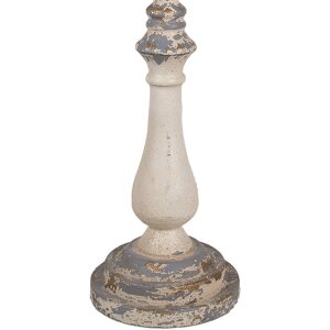 Clayre & Eef 5LMC0040 Sobremesa Hierro Beige Gris Ø 33x75 cm E27 max 60W
