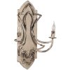 Clayre & Eef 5LMP377 Aplique 41x17x60 cm Beige-Marrón E14 Pátina Vintage