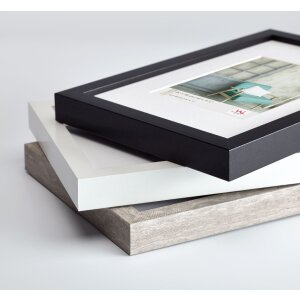Marco de madera Walther Stockholm 18x24 Negro con Passepartout EA824B