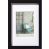 Marco de madera Walther Stockholm 18x24 Negro con Passepartout EA824B