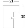 Walther Stockholm Marco de madera 18x24 Gris MDF Perfil de bloque Passepartout