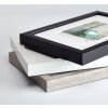 Walther EA824W Stockholm Marco de madera 18x24 cm Blanco Passepartout MDF Cristal