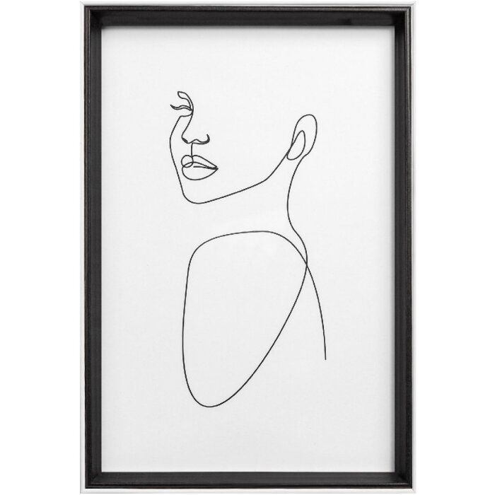 Walther NW824B Marco de madera silueta 18x24 cm Negro