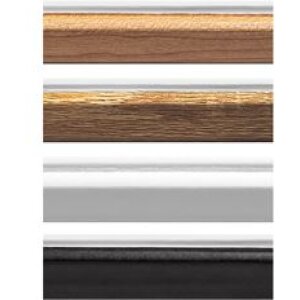 Marco de madera Walther Silhouette NW824W Blanco 18x24 cm Moldura MDF Cristal transparente