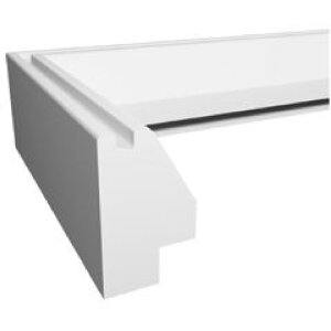 Marco de madera Walther Silhouette NW824W Blanco 18x24 cm Moldura MDF Cristal transparente