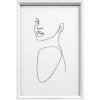 Marco de madera Walther Silhouette NW824W Blanco 18x24 cm Moldura MDF Cristal transparente