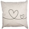 Clayre & Eef CHS21 Funda de Cojín Beige Verde 45x45 cm Poliéster Romántico