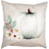 Clayre & Eef CSP22 Funda de Cojín Beige Gris 45x45 cm Poliéster Estilo Campestre