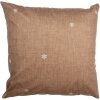 Clayre & Eef GBB22 Funda de Cojín Marrón Blanco 45x45 cm Country Style