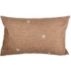Clayre & Eef GBB36 Funda de Cojín Marrón Blanco 30x50 cm Poliéster Estilo Campestre