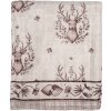 Clayre & Eef GTW60-1 Plaid Beige Marrón 130x180 cm Estilo rústico