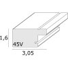 Deknudt S45VD1 marco plástico plata 10,0 x 15,0 cm