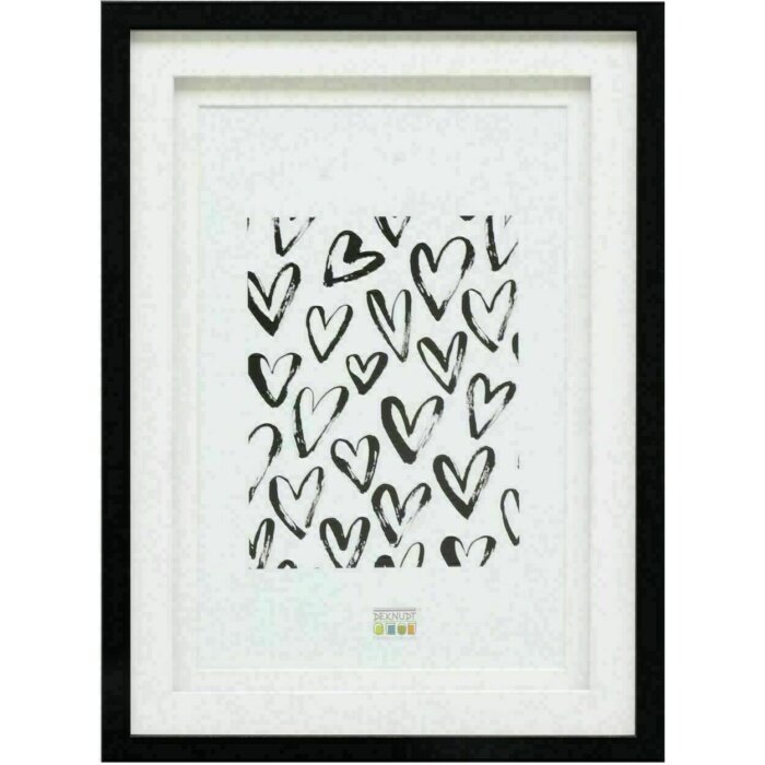 Deknudt S65KK2 Marco negro doble passe-partout 1 foto 30x40 cm
