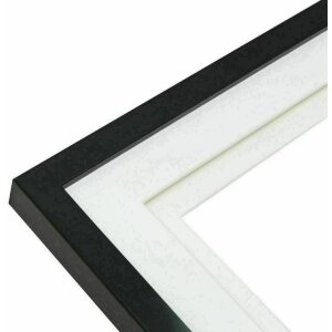 Deknudt S65KK2 Marco negro doble passe-partout 1 foto 30x40 cm