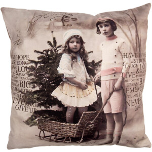 Clayre & Eef KT021.372 Funda de cojín 45x45 cm...