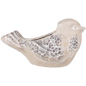 Clayre & Eef 6TE0541 Maceta Pájaro Beige...