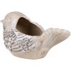 Clayre & Eef 6TE0541 Maceta Pájaro Beige Marrón 25x14x14 cm Estilo Campestre