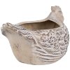Clayre & Eef 6TE0542L Macetero Pollo Beige Marrón 26x16x15 cm