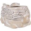 Clayre & Eef 6TE0543 Maceta Conejo Beige Marrón 30x17x13 cm Piedra