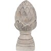 Clayre & Eef 6TE0545S Piña Decorativa Piedra Gris Ø 12x26 cm
