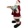 Clayre & Eef 5PR0140 Papá Noel Figura decorativa Rojo Blanco 56x50x91 cm Poliresina
