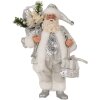 Clayre & Eef 65587 Papá Noel 18x11x28 cm Plata Blanco