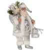 Clayre & Eef 65587 Papá Noel 18x11x28 cm Plata Blanco