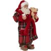 Clayre & Eef 65589 Papá Noel Decoración Rojo Blanco 16x10x27 cm