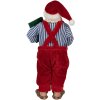 Clayre & Eef 65590 Figura Decorativa Papá Noel 13x10x27 cm Rojo Blanco Estilo Campestre