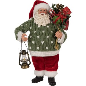 Clayre & Eef 65592 Papá Noel Figura Decorativa...