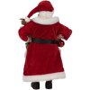Clayre & Eef 65594 Decoración Navideña Papá Noel Rojo Blanco 16x10x27 cm