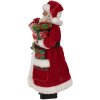 Clayre & Eef 65594 Decoración Navideña Papá Noel Rojo Blanco 16x10x27 cm