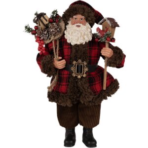 Clayre & Eef 65595 Papá Noel figura decorativa...