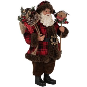 Clayre & Eef 65595 Papá Noel figura decorativa...