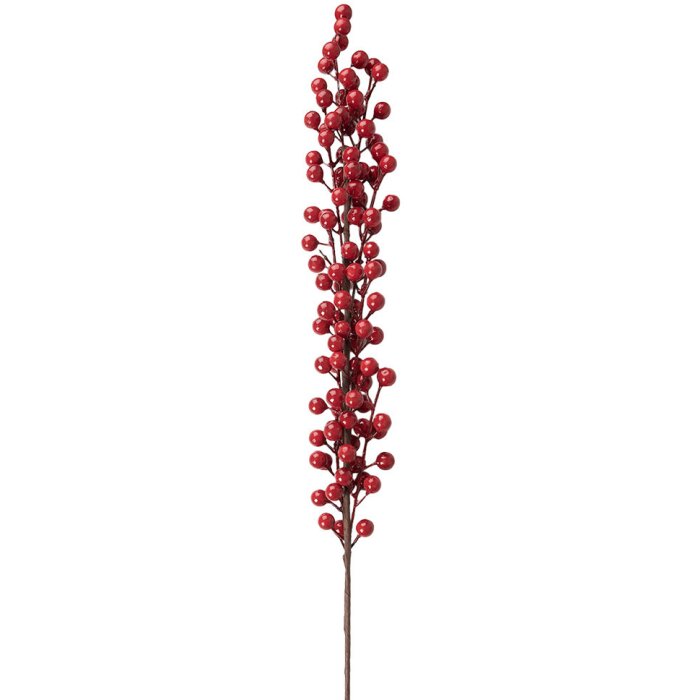 Clayre & Eef 65850 Rama decorativa navideña roja para arreglos festivos