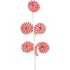 Clayre & Eef 65856 Decoración de Navidad Piruleta Rojo Blanco 15x1x57 cm Plástico