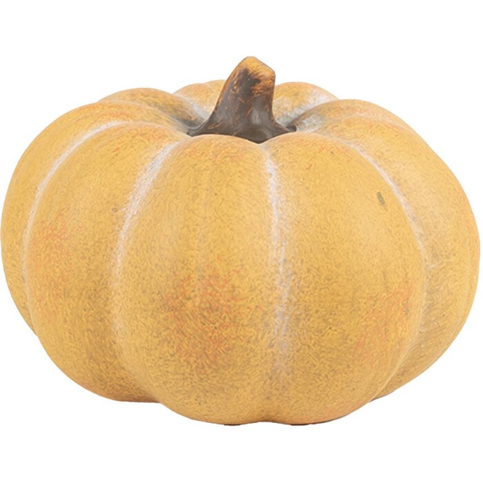 Clayre & Eef 6CE1759 Decoración Calabaza Cerámica Amarillo Marrón Ø 15x10 cm