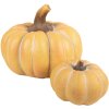 Clayre & Eef 6CE1759 Decoración Calabaza Cerámica Amarillo Marrón Ø 15x10 cm