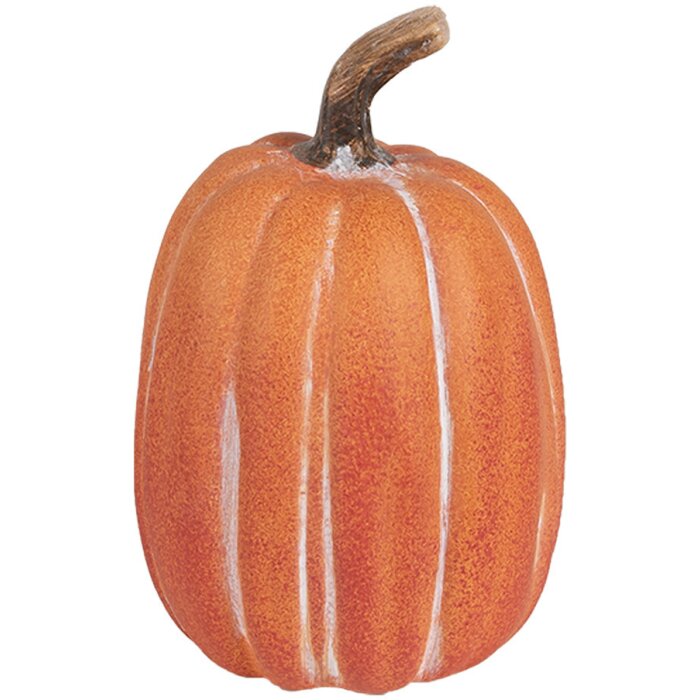 Clayre & Eef 6CE1763 Calabaza Decorativa Cerámica Naranja Marrón Ø 12x17 cm