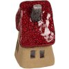 Clayre & Eef 6CE1777 Decoración Casa Cerámica Marrón Rojo 10x8x13 cm Estilo Campestre