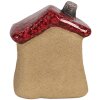 Clayre & Eef 6CE1778 Casa Decorativa Cerámica Marrón Rojo 7x6x8 cm